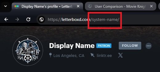 A URL with the Path highlighted